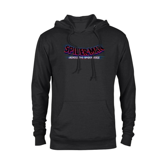 Marvel Spider-Man: Across the Spider-Verse Movie Logo - Pullover Hoodie for Adults - Customized-Black
