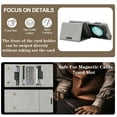 thumbnail image 4 of ELEHOLD Case for Samsung Galaxy Z Flip 5, Magnetic Leather Wallet Phone Case with Card Slots & Kickstand,Gray, 4 of 11