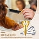 thumbnail image 5 of 10 Piezas Anillo de Metal para Separar el Cabello Herramientas para Separar y Recoger el Cabello Dedo de Uñas Retro con Peine de Acero Peine de Peinado Puntiagudo para Cosplay de Halloween, 5 of 5