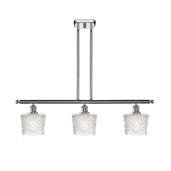 516-3I-PC-G402-LED-Innovations Lighting-Niagra - 36 Inch 10.5W 3 LED Island   Polished Chrome Finish with Clear Glass