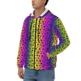 thumbnail image 3 of Naloa Animal Paw Rainbow Men’s Hoodies, Zip up Hoodie, Sweatshirts,Hoodies for Men Sizes S-3XL-Medium, 3 of 5