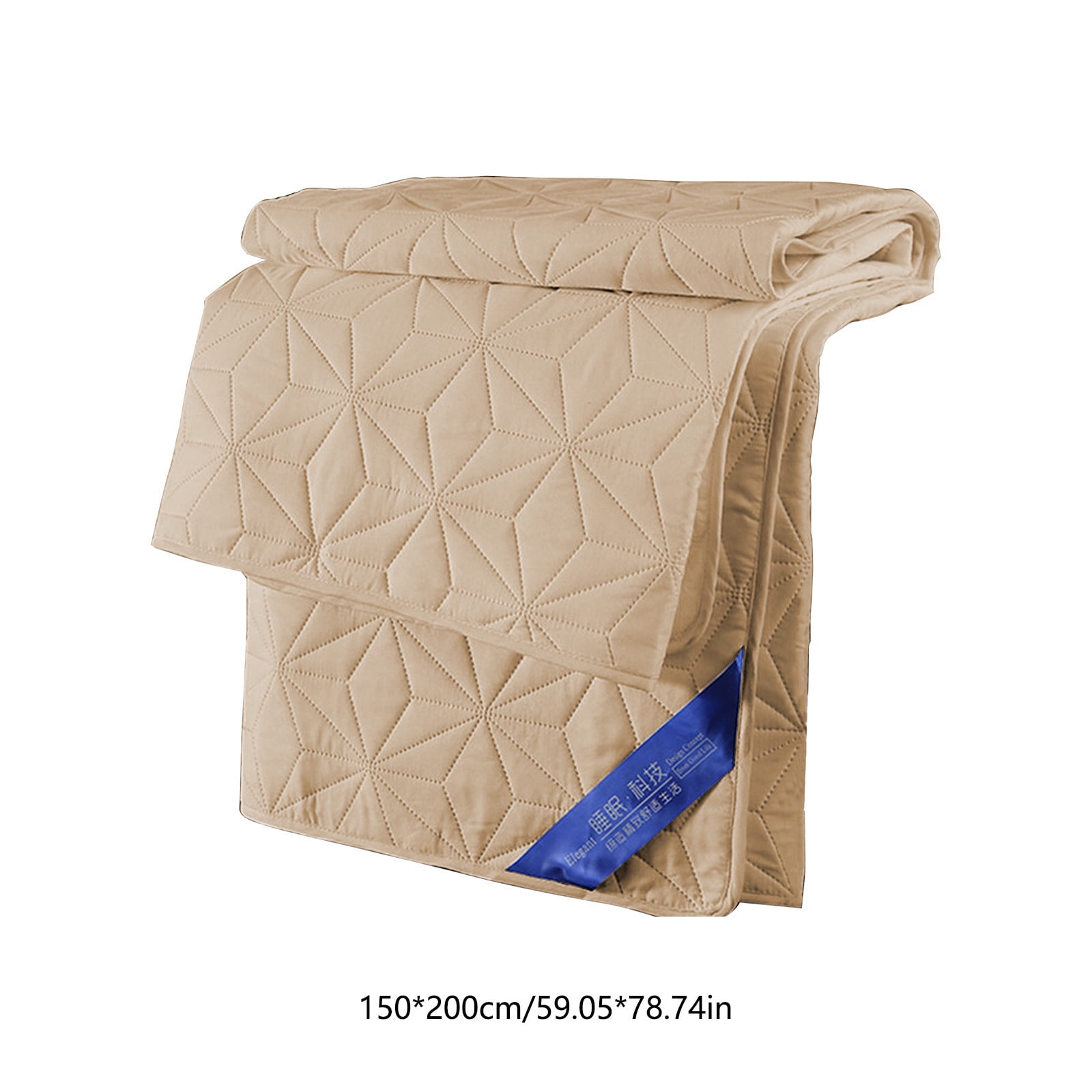 Djibouti Cozy Waterproof Cotton Mattress Protector - Quilted Fitted Pad with Deep Pockets for Stain-Free Sleep, 59x78.7in