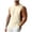 Beige, variant on Men's Sleeveless Muscle Stringer Tank Top Cut Open Gym Training Bodybuilding Vest Shirts