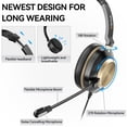 thumbnail image 4 of Auriculares USB Wantek tipo C/USB/conector de 3,5 mm 3 en 1 con micrófono, 4 of 8