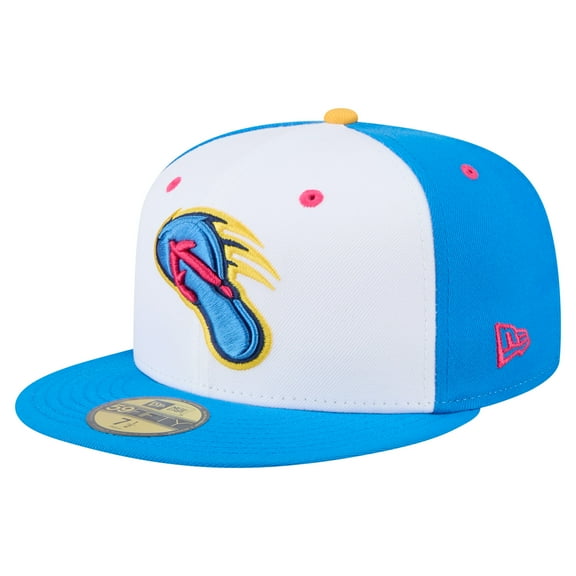 Men's New Era White/Blue San Antonio Missions Copa de la Diversi-n 59FIFTY Fitted Hat