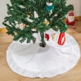 thumbnail image 5 of Zhourta 35.43 Inch Christmas Tree Skirt Christmas Red and White Christmas Tree Skirt Christmas Party Christmas Tree Decoration Holiday Indoor and Outdoor Decoration Supplies, 5 of 6