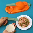 thumbnail image 4 of 2 In 1 Dumpling Maker, Manual Dumpling Maker Mould, Kitchen Dumpling Making Tool, Baking Pastry Manual Artifact For Pressing Dumpling Skin Wrapper Mould Dough Press Maker (Yellow), 4 of 5