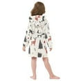 thumbnail image 7 of FORMRS Niños Bathrobe Unisex Hooded Robe Soft Plush Pajamas Sleepwear, Size 2-3T, Christmas Plaid Deer, 7 of 7