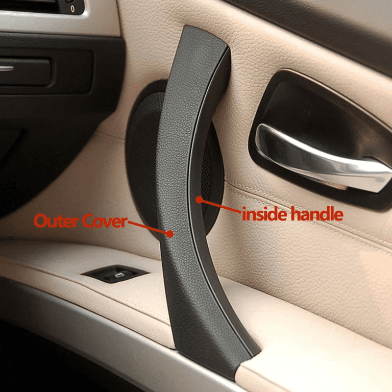 Black Front Left/Right Car Inner Door Handle Trim Pull Grab Panel Handle For Bmw 3 4 Series F30 F80 Interior Door Handle 3