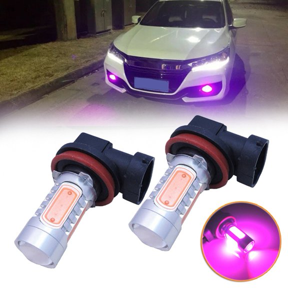 2pcs High Power Pink H11 H8 Car Truck Fog Light LED Bulbs for Driving