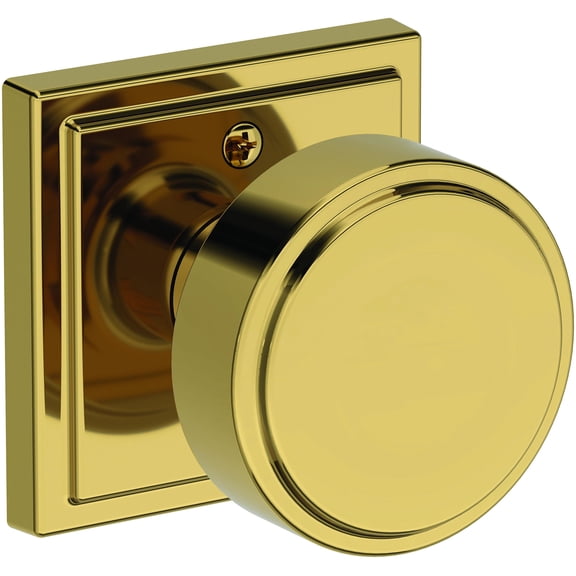 Baldwin HDVASSSR003 Vashon Non-Turning One-Sided Dummy Door Knob - Brass