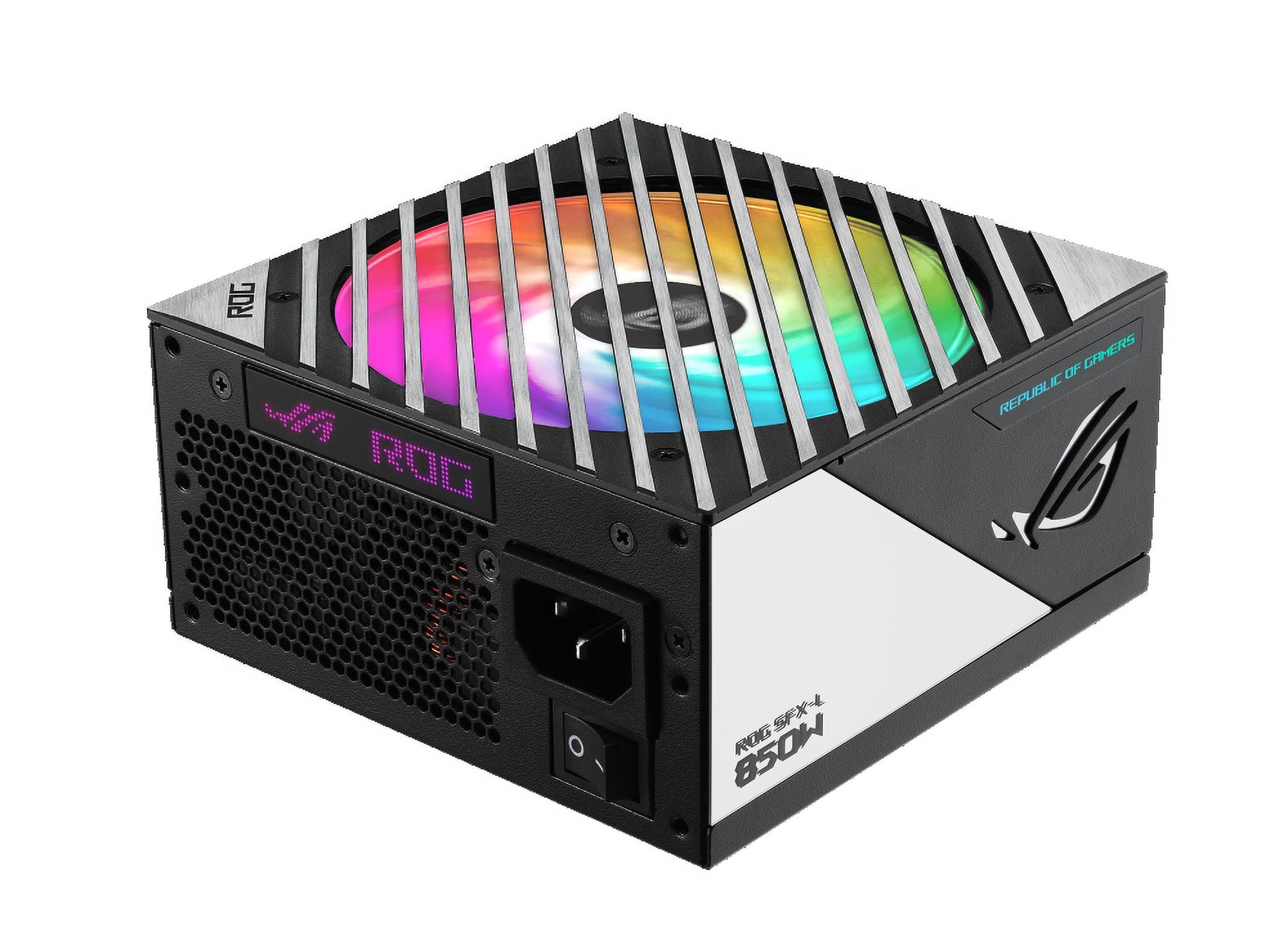 ASUS ROG Loki SFX-L 850W Platinum (Fully Modular Power Supply, 80+ Platinum, 120mm PWM ARGB Fan, Aura Sync, ATX 3.0 Compatible, PCIe 5.0 Ready)