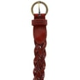 thumbnail image 3 of CTM  Leather Braided Skinny Casual Belt (Women), 3 of 4