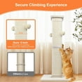 thumbnail image 6 of Cat Scratching Post 33 Inch Nature Sisal Scratch Post for Indoor Cats, Large Cat Scratcher Protect Your Furniture, for All Breeds Grey, 6 of 7