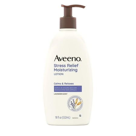 Aveeno Body Moisture Stress Relief Moisturizing Lotion, 18 Ounce