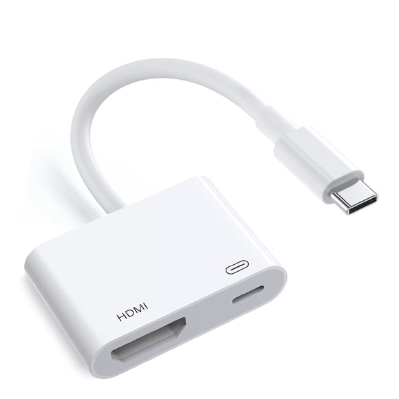 Apple USB-C to HDMI Adapter 4K@60Hz for iPhone 15 16 17 MacBook Pro Air iPad Pro, MFi Certified Type-C Digital AV HDMI 2.0 Cord Compatible with Samsung Galaxy S25, Nintendo Switch, Pixelbook, XPS