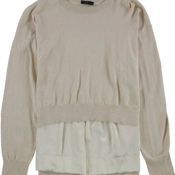 Joseph Womens Solid Pullover Sweater, Pink, Small