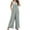 Gray, variant on Akafmk Plus Size Jumpsuits for Women Summer, Casual Rompers for Women, Women's Sleeveless Loose Overalls Rompers Cotton Linen Wide Leg Jumpsuits Loose Fitting Overalls