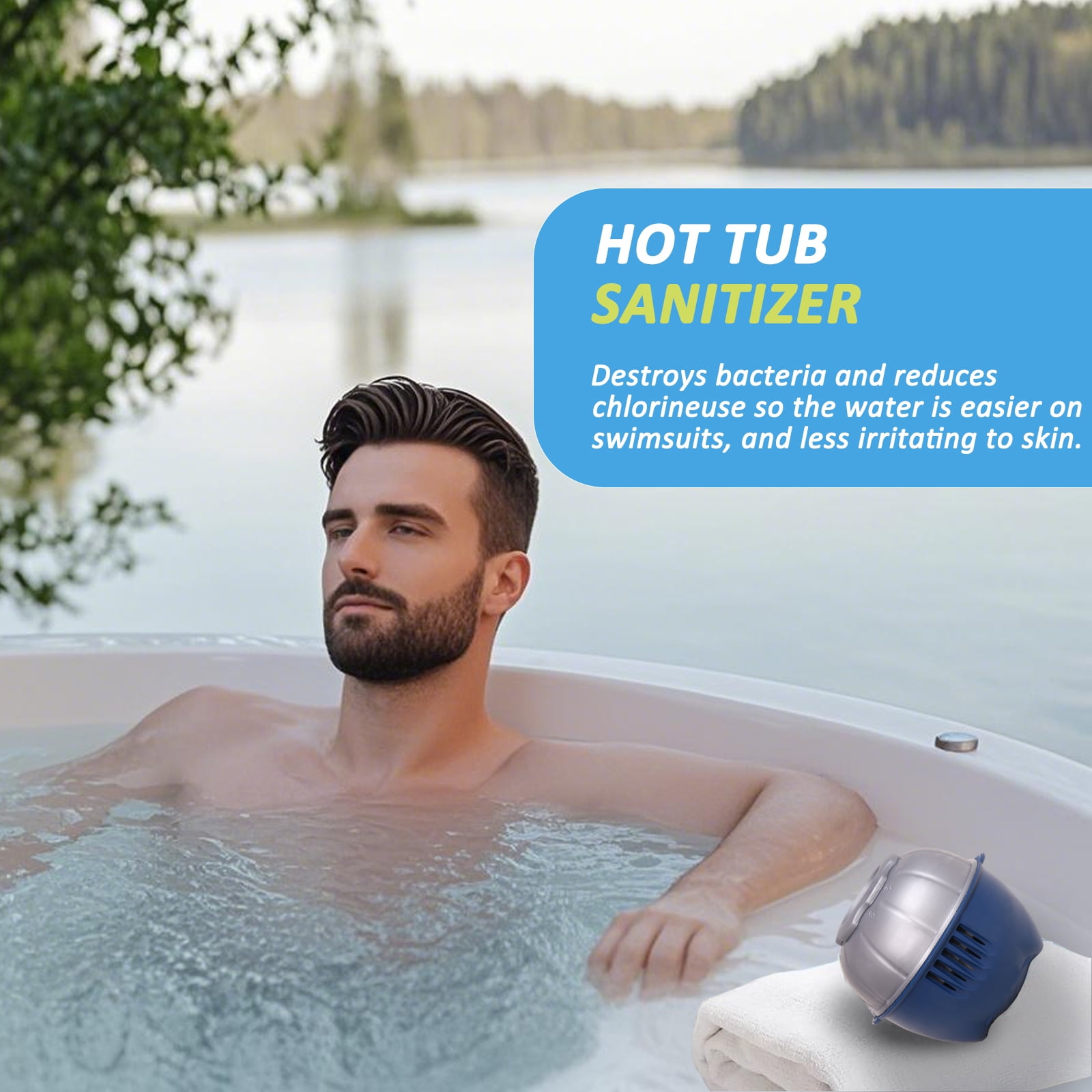 Hot Tub Cartridge Replacement Compatible with Frog Floating System, Mineral Replacement Cartridges for Hot Tubs up to 600 Gallons, 4 Pack