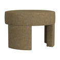 thumbnail image 5 of HomePop Sophia Round Upholstered Ottoman, Mocha Velvet, 5 of 10