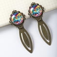 thumbnail image 3 of Rainbow Unicorns Reading Accessories: Vintage Copper-Colored Lace Bookmarks - Set of 2 Stainless Steel Book Markers, 3 of 5