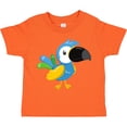 thumbnail image 3 of Inktastic Colorful Parrot, Tropical Parrot, Cute Parrot Boys or Girls Toddler T-Shirt, 3 of 5