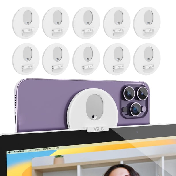 10Pack Soporte de Teléfono de cámara MagSafe Btafrte Compatible con MacBook Pro, Air, iPhone 14, iPhone 13, iPhone 12, blanco