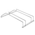 thumbnail image 3 of Peahefy Support de Vaisselle Suspendu, Support de Verre à Vin à Double Rangée, Support de Vaisselle en Acier Inoxydable à Double Rangée sous Armoire, 3 of 9