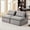 Light Gray, variant on 2 - Seat Armless Sofa | In Modern Style, Creates Warm Atmosphere