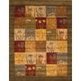 thumbnail image 1 of Bakhtiar Tapis en Laine Verte Tufté à la Main, 1 of 2