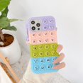 thumbnail image 3 of Push Bubble Relieve Stress Case para iPhone Xr Silicone Soft Pop Fidget Toys Rainbow Cover oso de fresa Electrónica, 3 of 4
