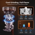 thumbnail image 2 of MOEFO Espresso Machine with Grinder, 20 Bar Programmable Semi-Automatic Coffee Maker, Visual Pressure Gauge & Touchscreen, Compact Design with 44-Grind Settings, Make Americano, Latte, 2 of 9