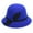 Dark blue, variant on Charmgo Baseball Cap Clearance, Women Faux Wool Bucket Hats Fashion Bowler Cap with Bowknot Trucker Hat, Top Hats for Women Red