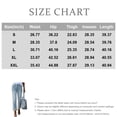 thumbnail image 2 of LWavelet Women High Waisted Cuffed Ankle Jeans Contrast Hem Washed Denim Pants Cropped Straight Leg Casual Jeans for Women Royal Blue S, 2 of 5