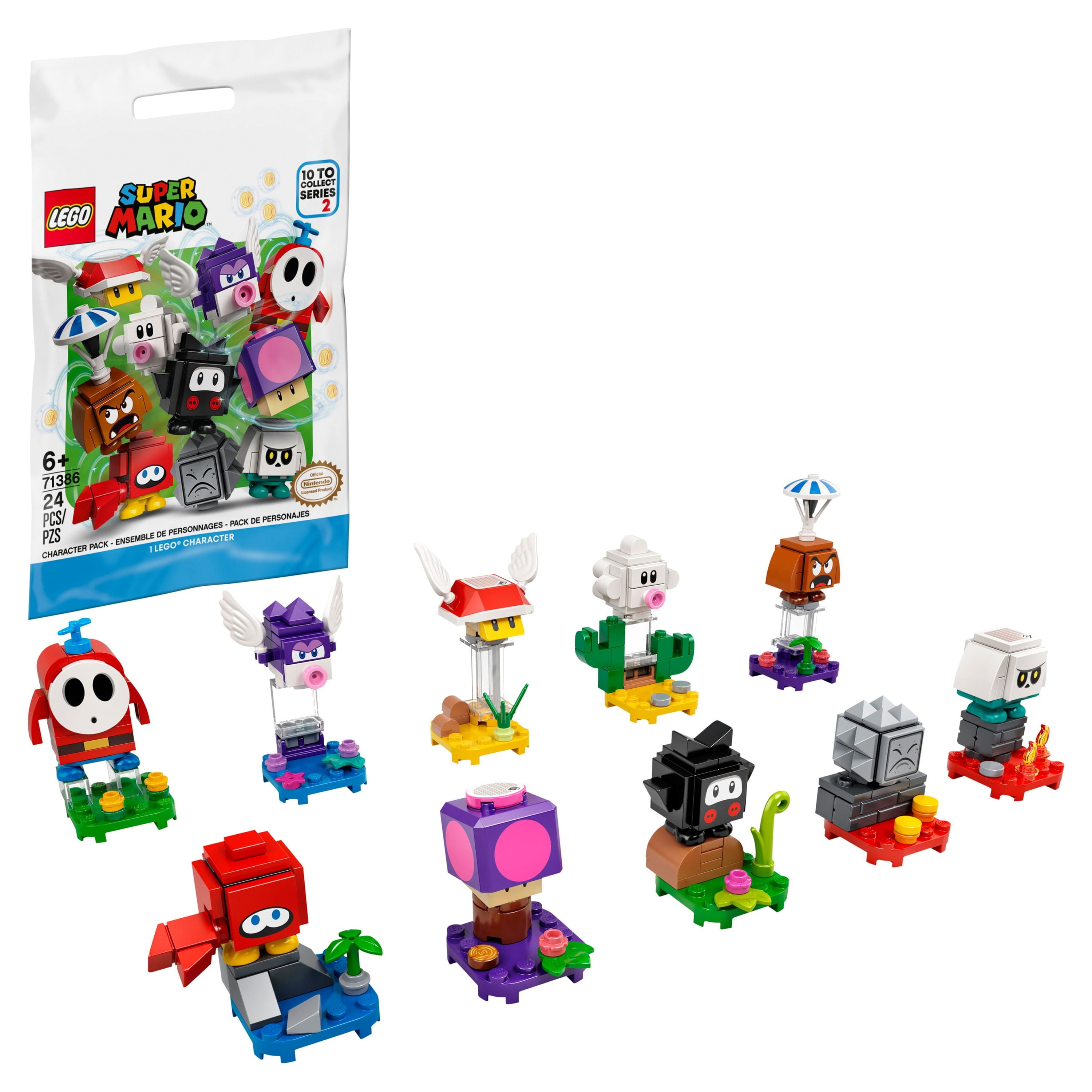 Lego super mario character packs 71361 collectible building toy figures for kids and video game fans hotsell