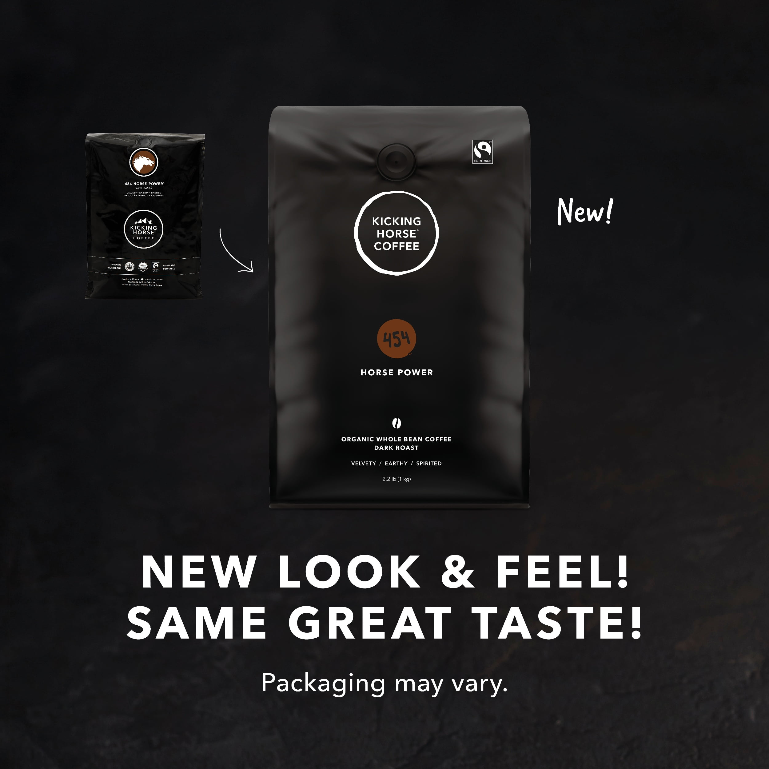 Kicking Horse Coffee, 454 Horse Power, Dark Roast, Whole Bean, 2.2 lb Bag