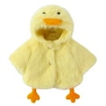 thumbnail image 2 of YMNXA Infant Baby Boys Girls Hooded Cape Coat Long Sleeve Cute Animal Design Plush Soft Warm Jacket For Party Yellow 18-24 Months, 2 of 9
