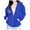 Blue, variant on Towmus Cute Print Zip Up Hoodie Girls Clothes Aesthetic Sweatshirt Girl Cotton Jacket with Pockets