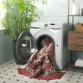 thumbnail image 4 of SAFAVIEH Journey Elfrida Medallion Machine Washable Area Rug, Red/Ivory, 6'7" x 6'7" Square, 4 of 13