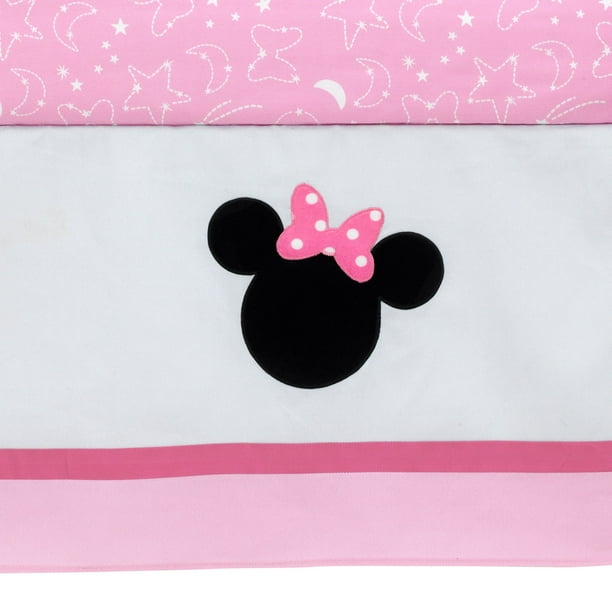 Disney Baby Minnie Mouse Pink 4 Piece Nursery Crib Bedding Set by Lambs Ivy Walmart