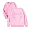 thumbnail image 3 of Girls Tracksuit Pullover Hoodie With Sparkly Wing Design Kids Casual Outfit Printed Crewneck Sweatshirt, 3 of 3
