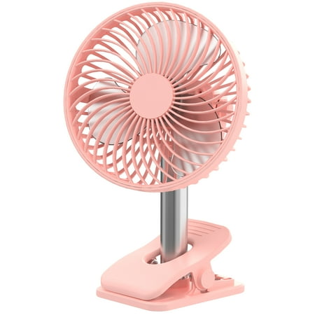 

Clip on Fan Portable Fan 4 Speed 180° Adjustable Silent Mini USB Desk Fan Battery Operated for Office Home and Outdoor Use