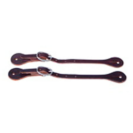 Show Spur Straps - U-HILASON BURGUNDY LATIGO LEATHER KID SPUR STRAPS WESTERN TACK