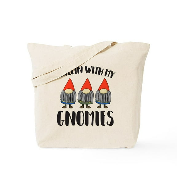 CafePress - Chillin With My Gnomies Tote Bag - Unisex Canvas Tote Bag, Beige, 1-Piece