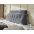 thumbnail image 2 of Cabecero de cama, almohada en forma de cuña y almohada enrollable para el cuello, color gris AmyWTB, 2 of 6
