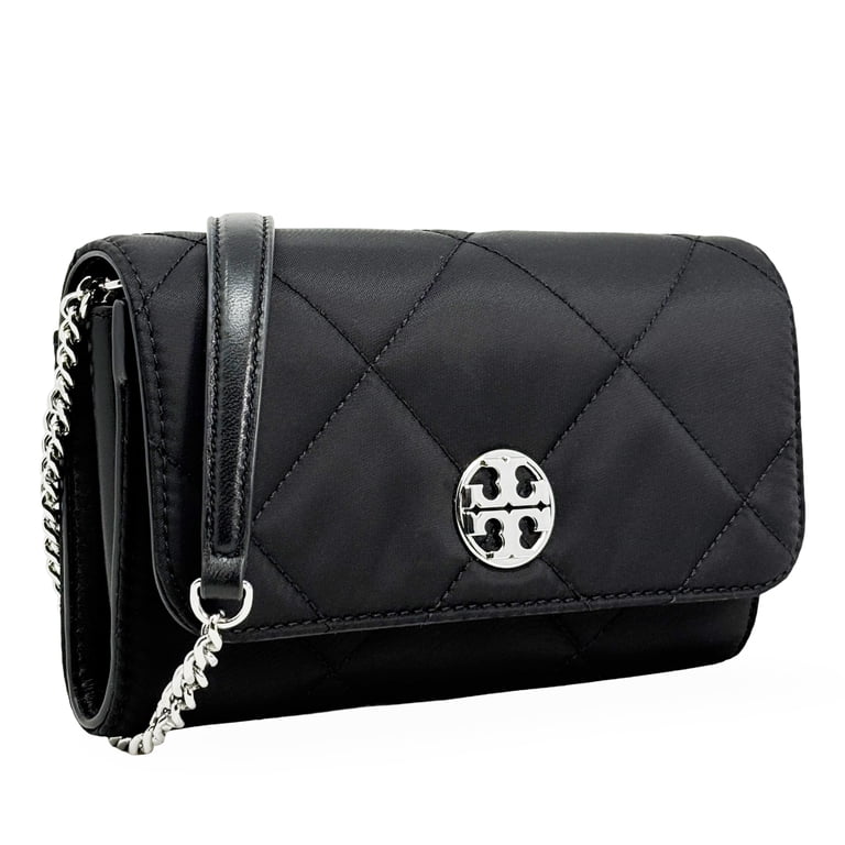 Tory Burch Women's Willa Small Quilted Nylon Chain Wallet