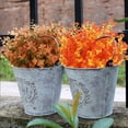 thumbnail image 5 of 4/8PCS Artificial Fall Flowers Outdoor UV Resistant Fake Plants Home Kitchen Plants Thanksgiving Room Farmhouse Floral Arrangements Indoor Outdoor Decor, 5 of 5