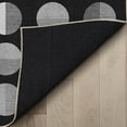thumbnail image 5 of Well Woven Apollo Split Dot Mid-Century Modern Black Flat Pile Easy to Clean 7'10" x 9'10" Area Rug for Living Room Dining Room Bedroom and Kitchen, 5 of 6