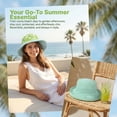 thumbnail image 2 of Bucket Sun Hat Cute Cap for Women Fashion Fold-up Brim Packable Summer Beach by Solaris, 2 of 7