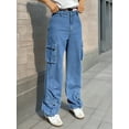 thumbnail image 4 of Apay Jeans for Women Long denim pants  Cargo Pants Y2K Vintage Street Style Suitable for Daily Trave Regular Size, 4 of 4